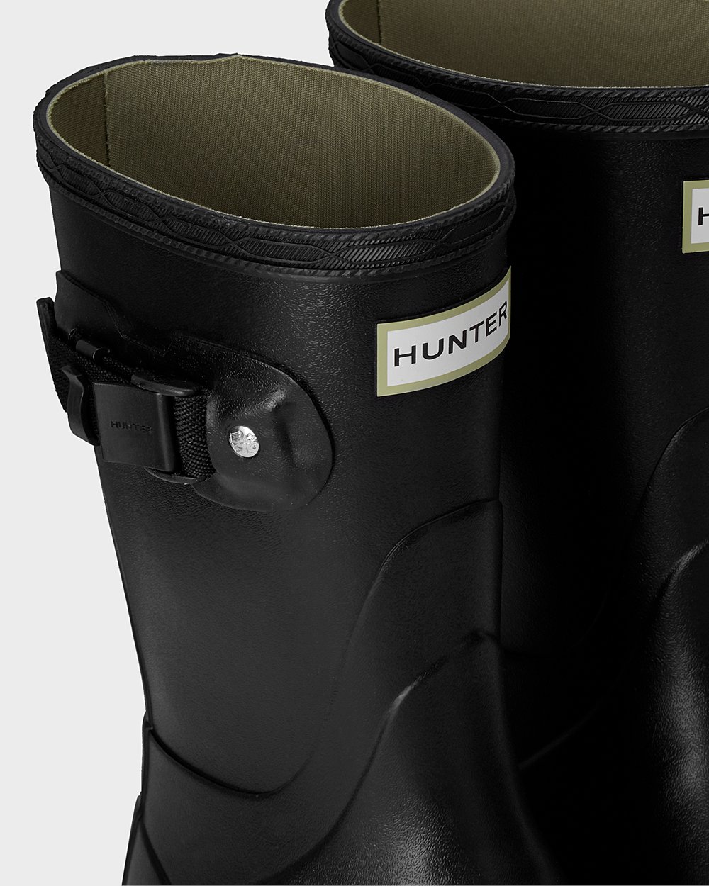 Womens Hunter Short Rain Boots Black - Norris Field - 4365729-SC